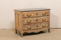 French Carved-Wood Chest w/Scalloped Skirt & Cabriole Legs