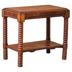 French Carved Wood Console Table by Charles Dudouyt