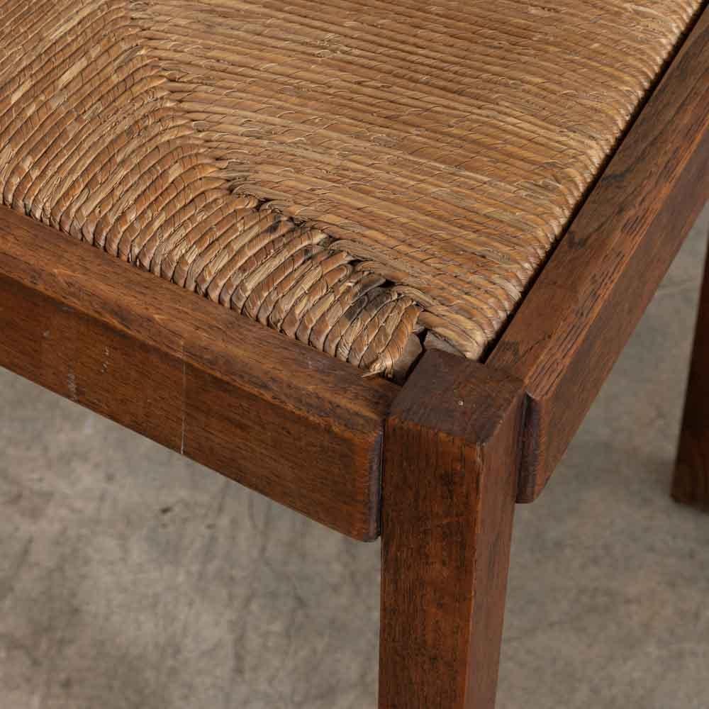 French Carved Wood Dining Chairs by Charles Dudouyt, Set of 6 im Angebot 10