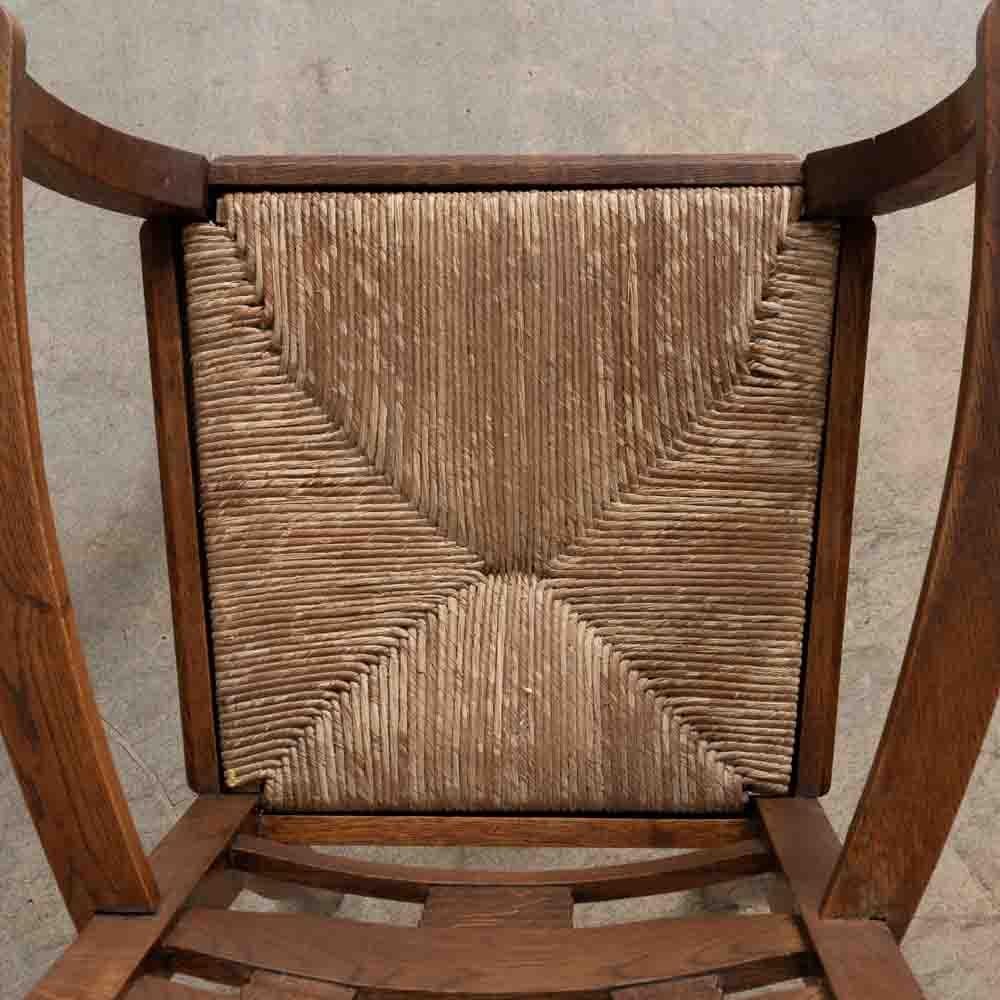French Carved Wood Dining Chairs by Charles Dudouyt, Set of 6 im Angebot 12