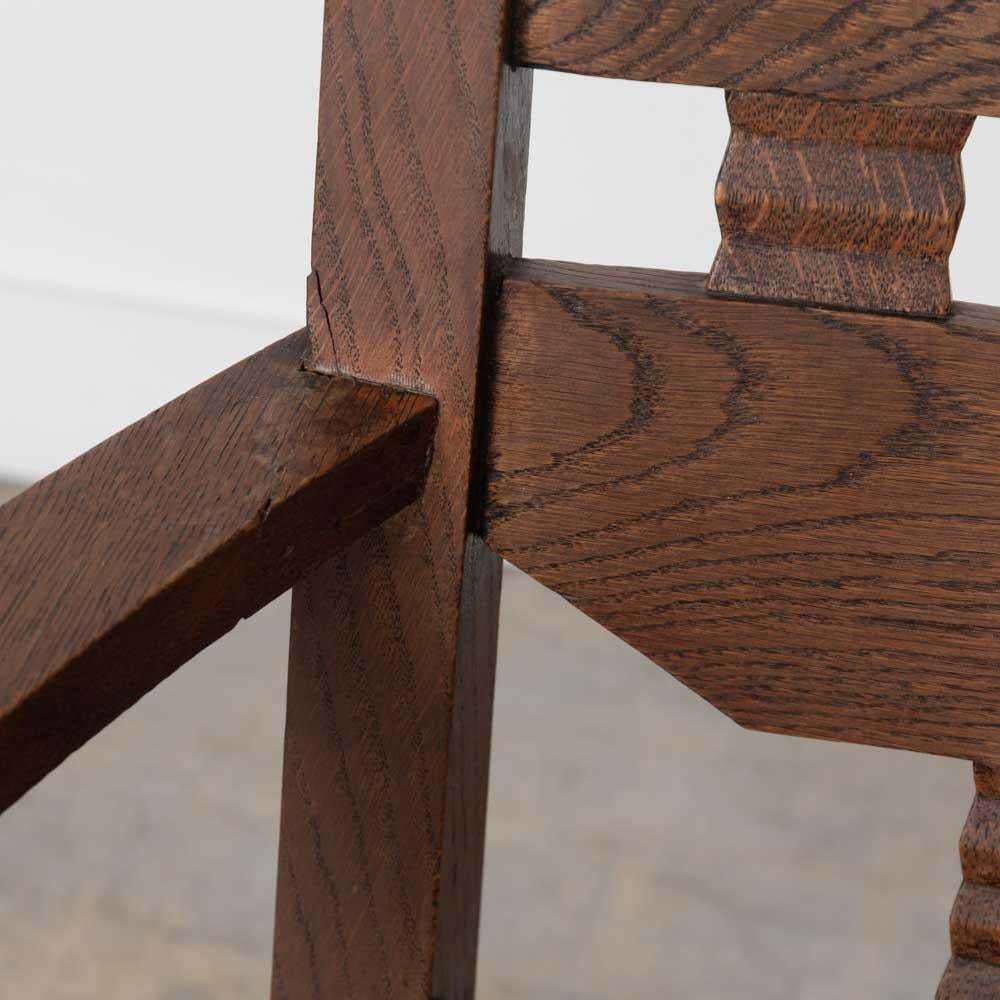 French Carved Wood Dining Chairs by Charles Dudouyt, Set of 6 im Angebot 14