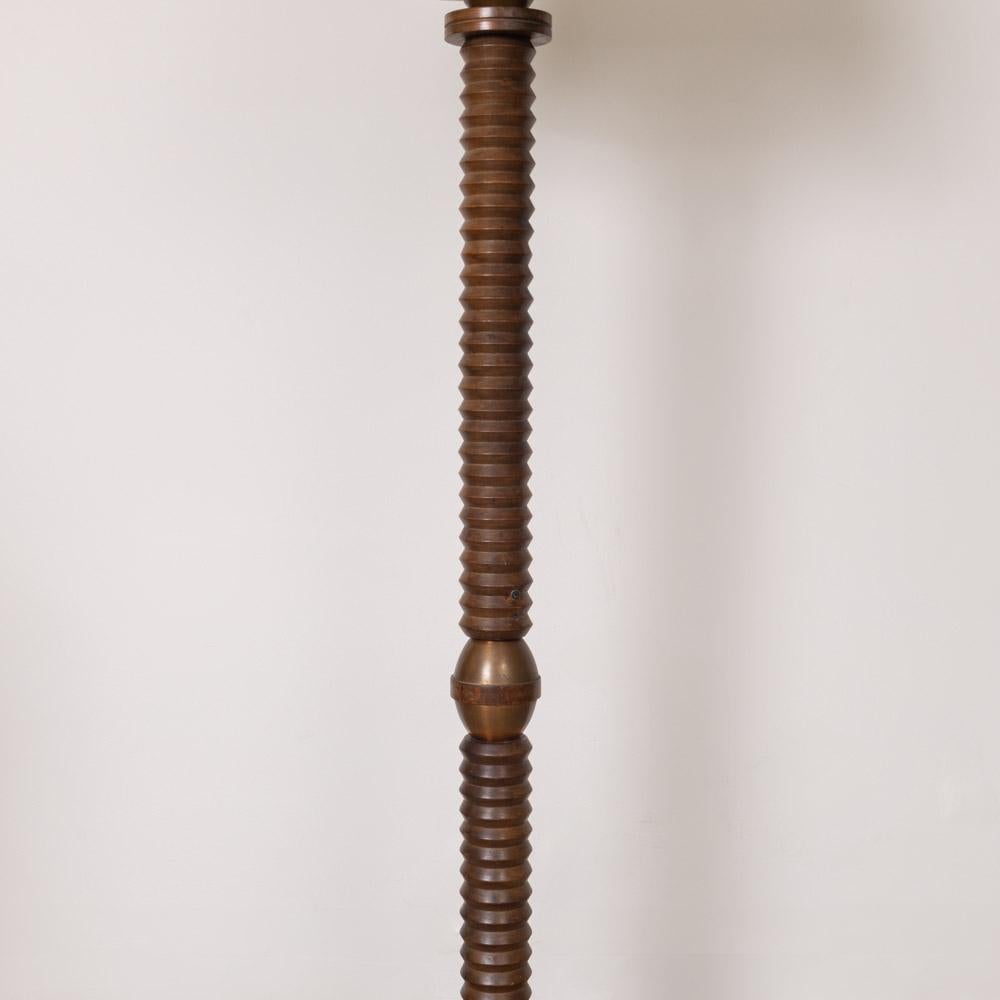 French Carved Wood Floor Lamp For Sale 5