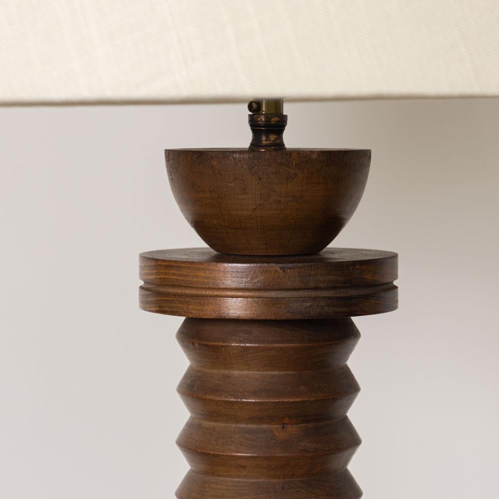 French Carved Wood Floor Lamp For Sale 4