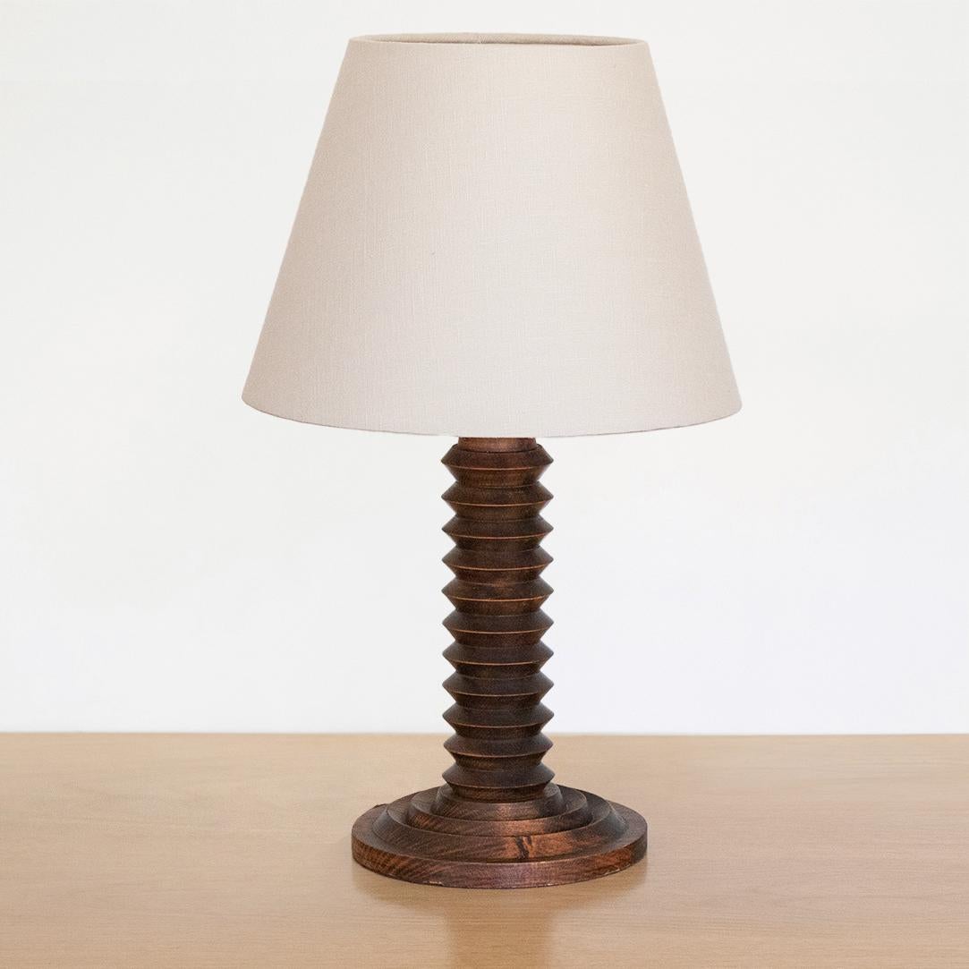 French Carved Wood Lamp at 1stDibs