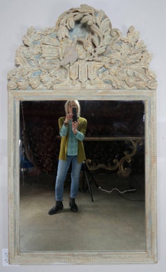 French Carved Wood Mirror, circa 1930s