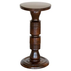 French Carved Wood Pedestal Table