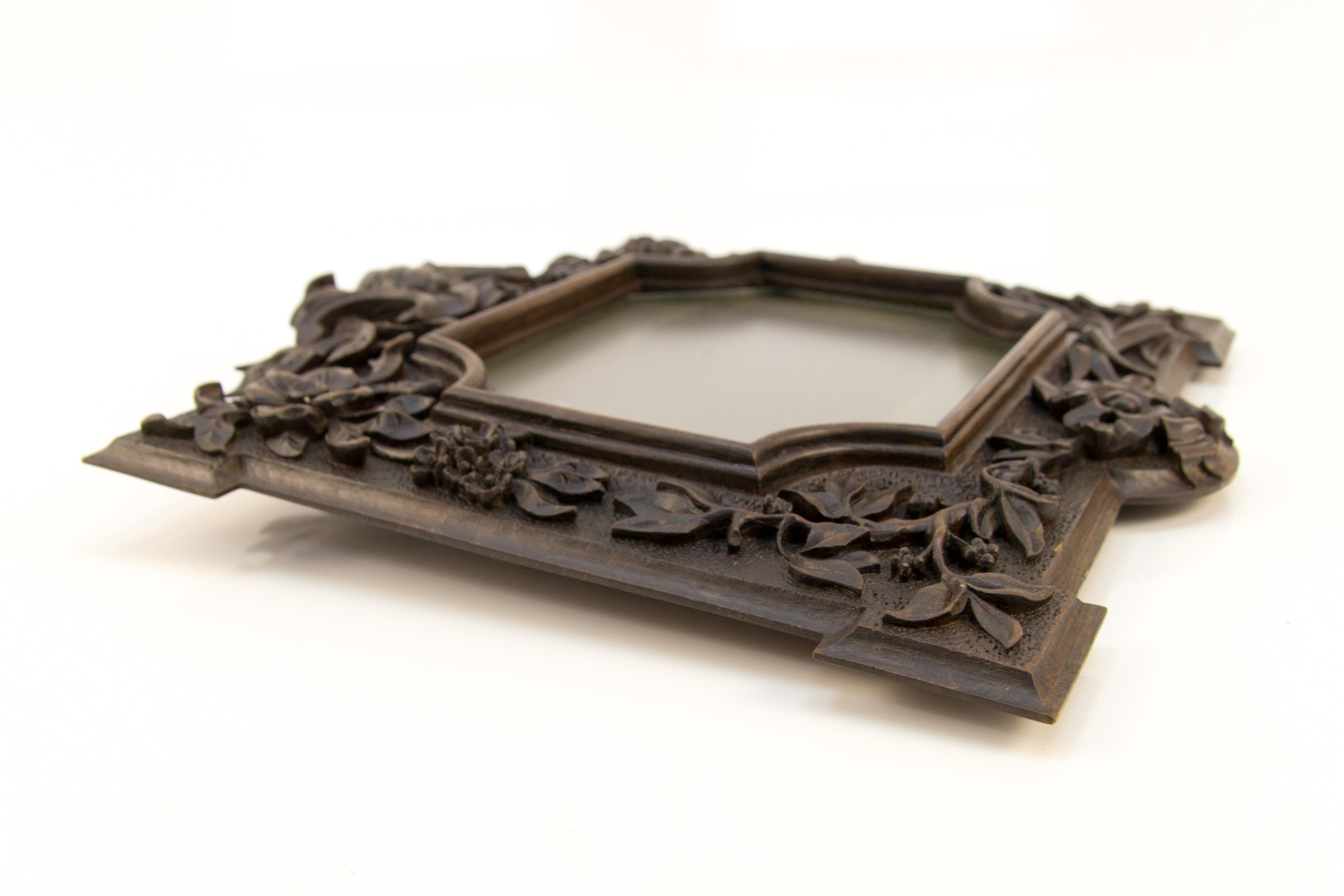 French Carved Wood Picture Frame or Photo Frame, 1920s 8