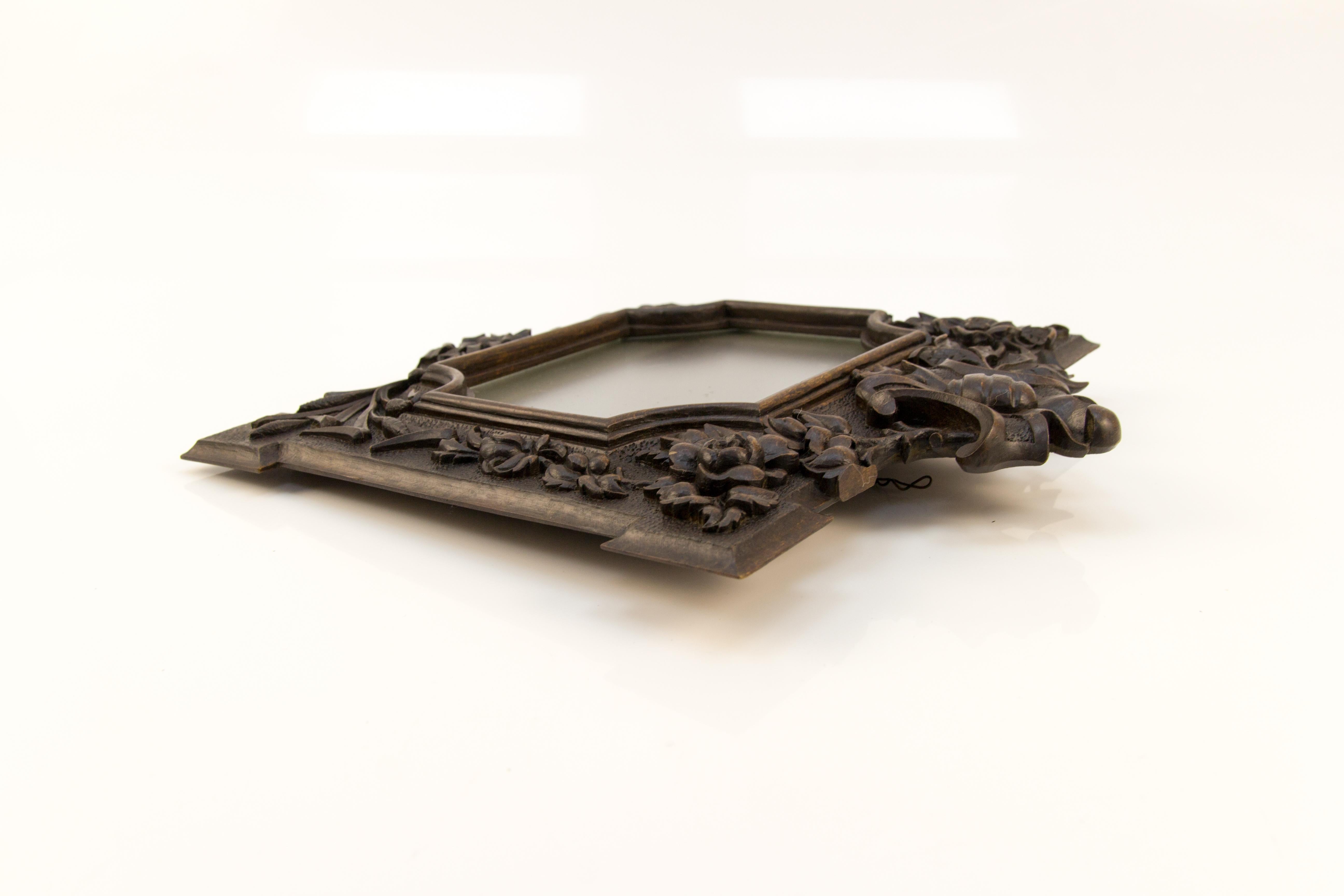 French Carved Wood Picture Frame or Photo Frame, 1920s 11