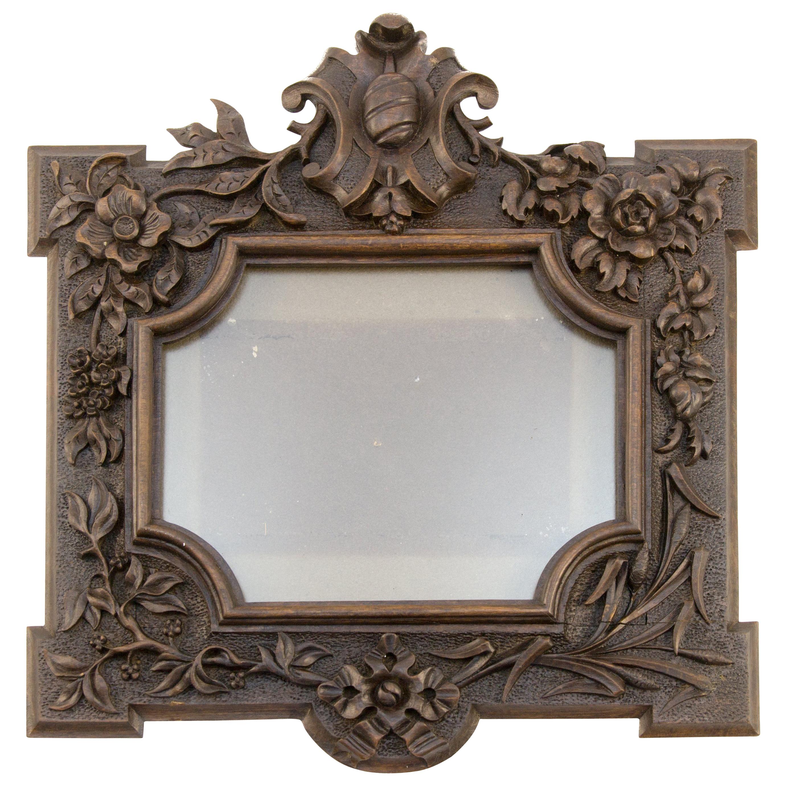 French Carved Wood Picture Frame or Photo Frame, 1920s