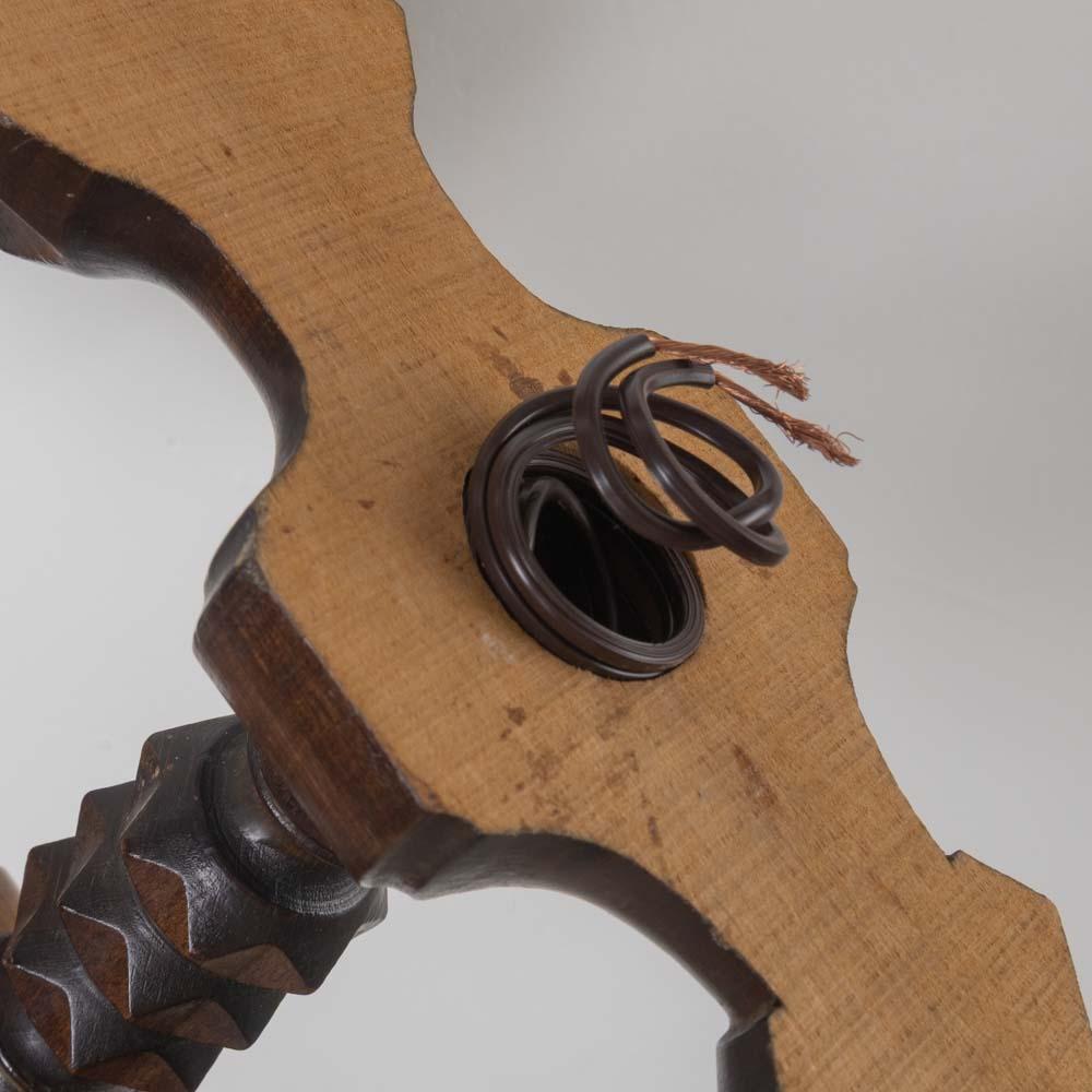 French Carved Wood Sconce by Charles Dudouyt en venta 5