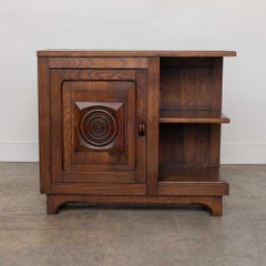 French Carved Wood Side Table in the Style of Charles Dudouyt