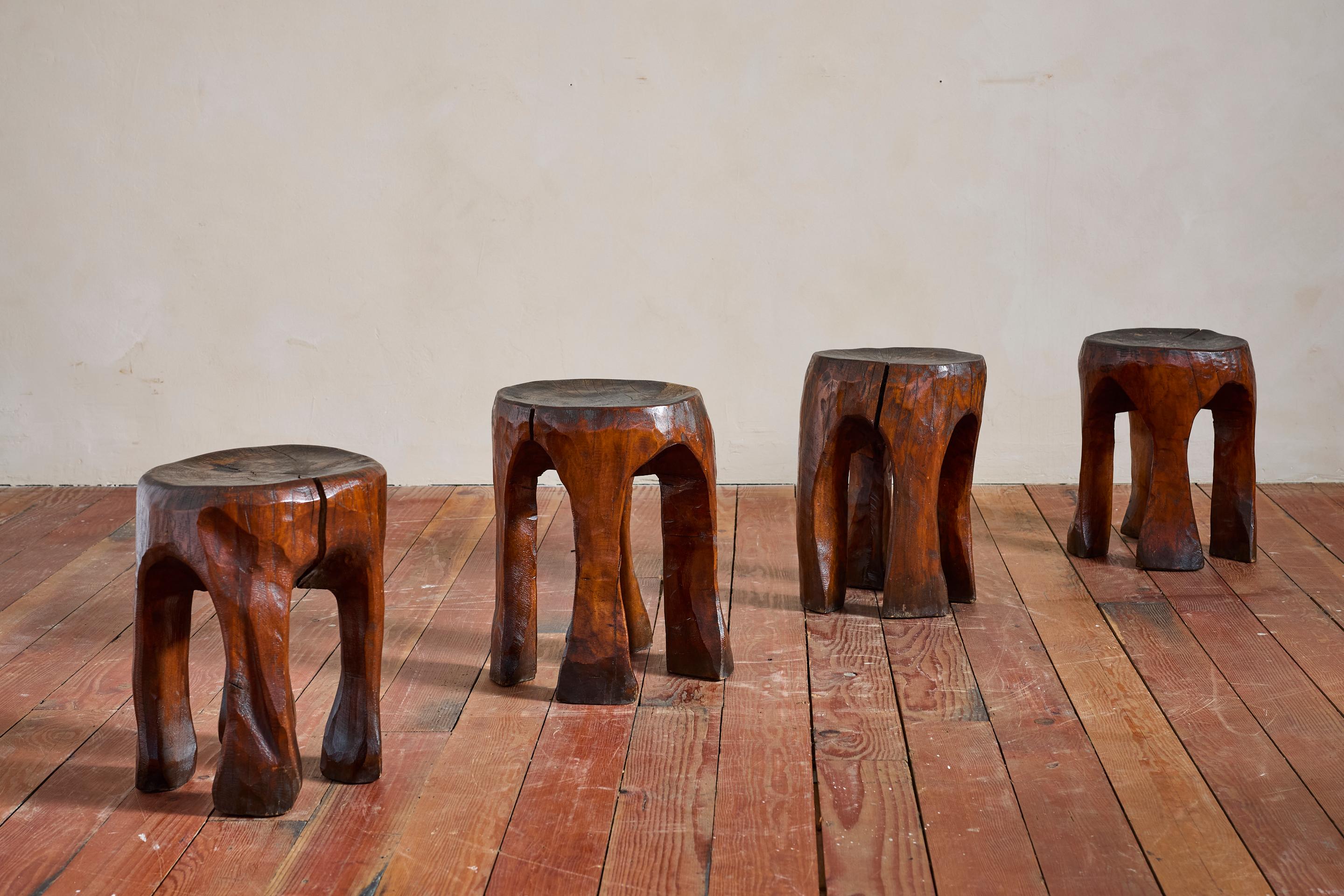 Sgabelli francesi intagliati in Wood in vendita 8