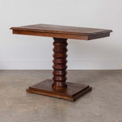 Table française en bois sculpté de Charles Dudouyt