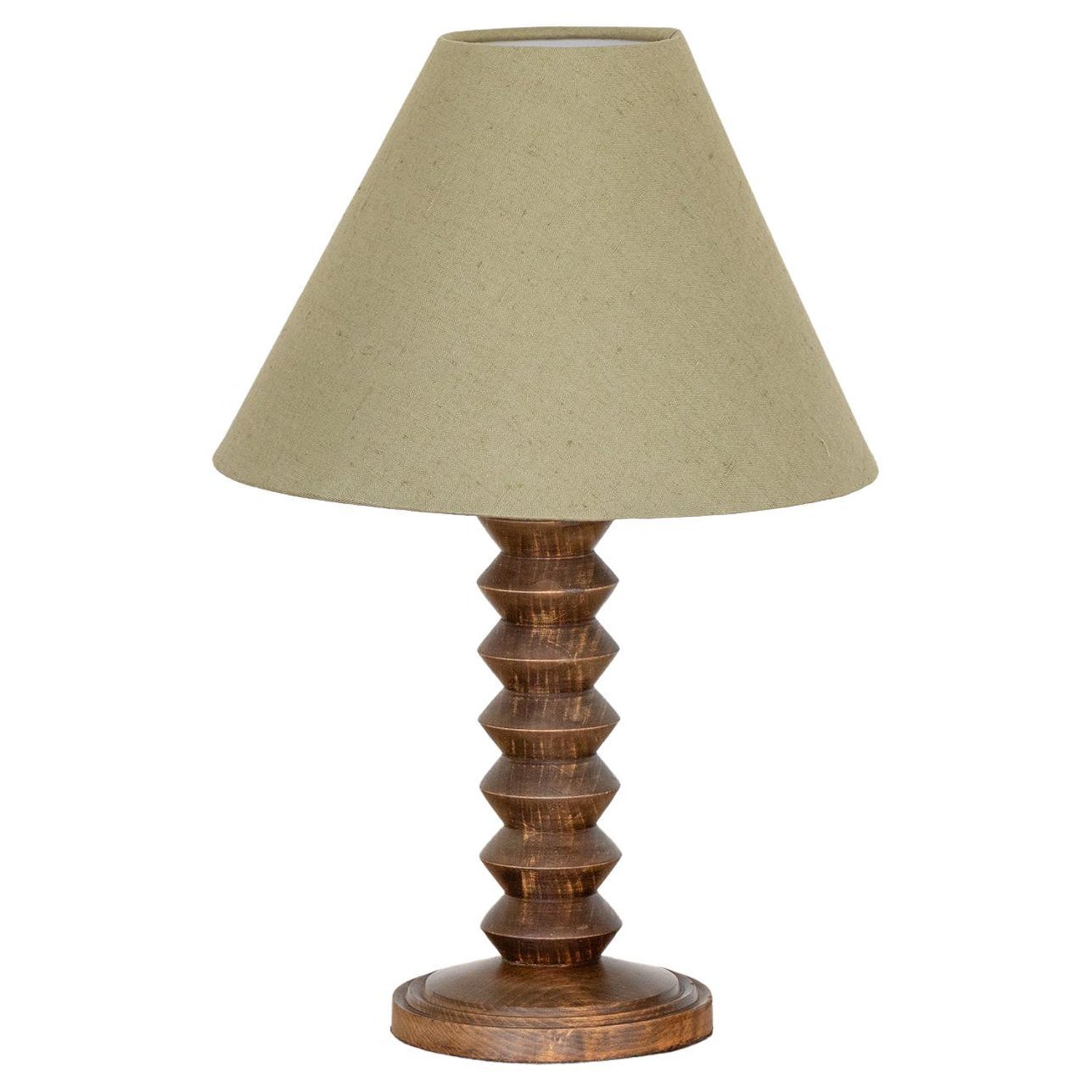French Carved Wood Table Lamp For Sale at 1stDibs