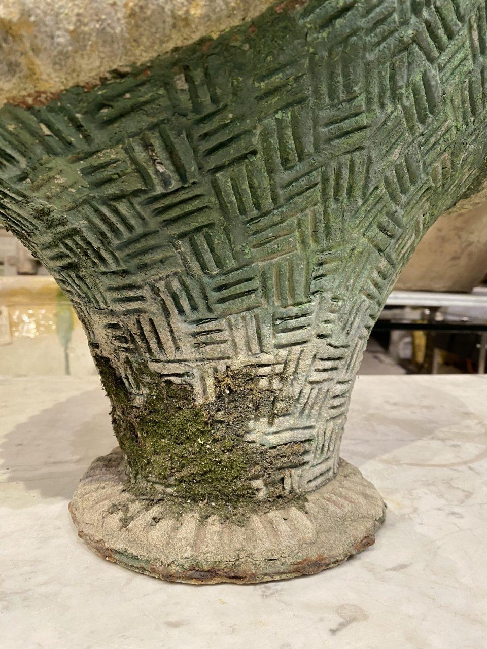 French Cast Cement Planter, 1960s For Sale 2
