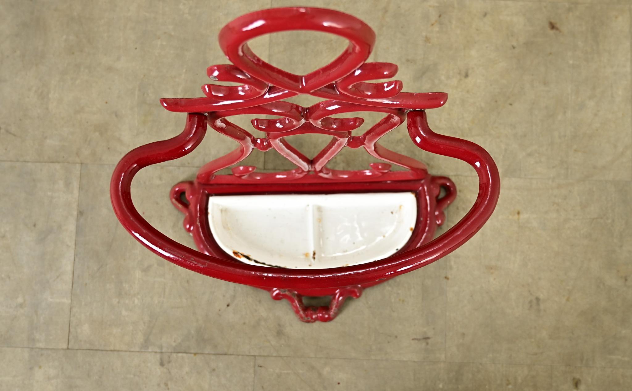 20th Century French Cast Iron Art Nouveau Umbrella Stand For Sale