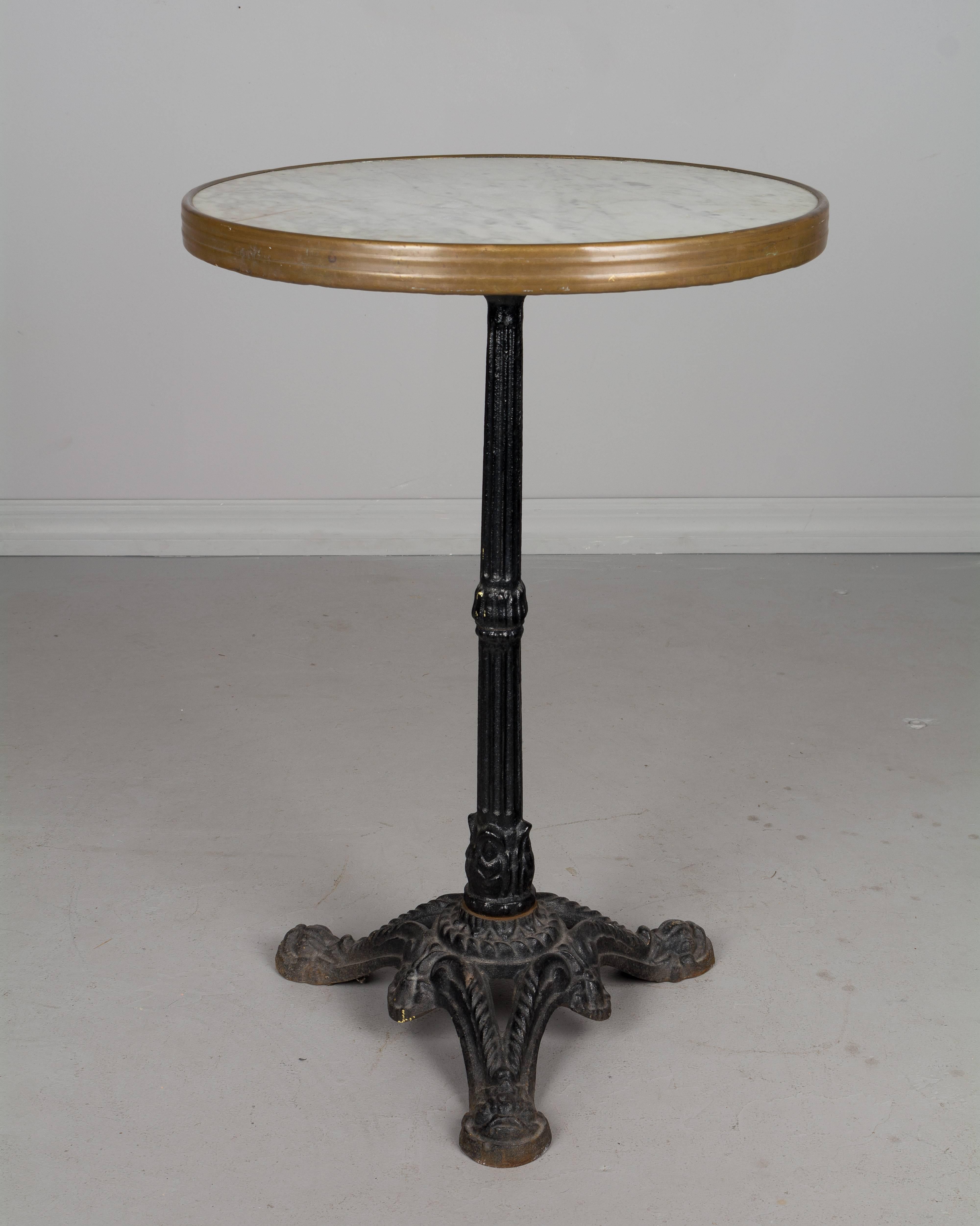 French Provincial French Cast Iron Bistro Table