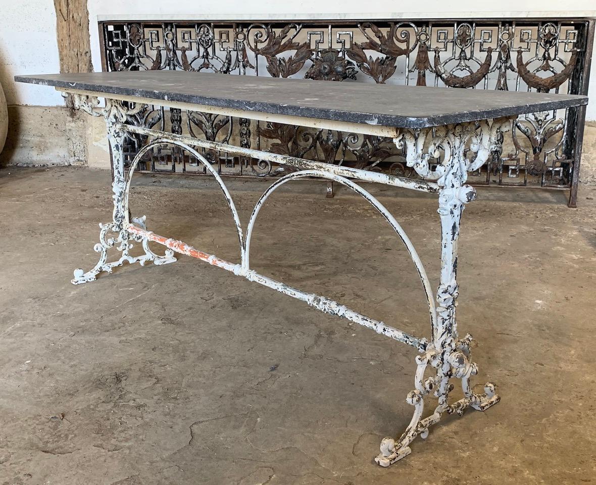20th Century French Cast Iron Bistro Table