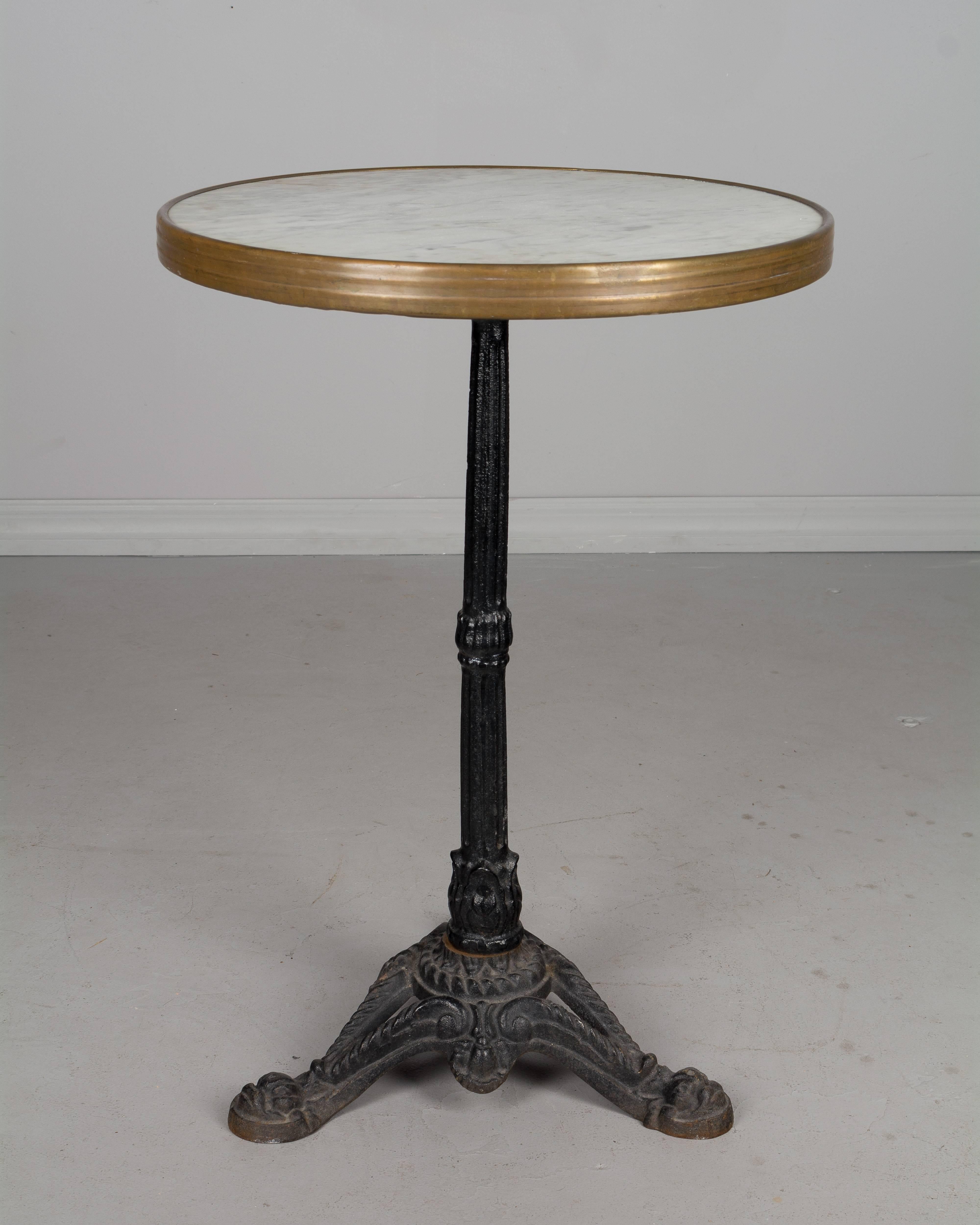 French Cast Iron Bistro Table In Good Condition In Winter Park, FL