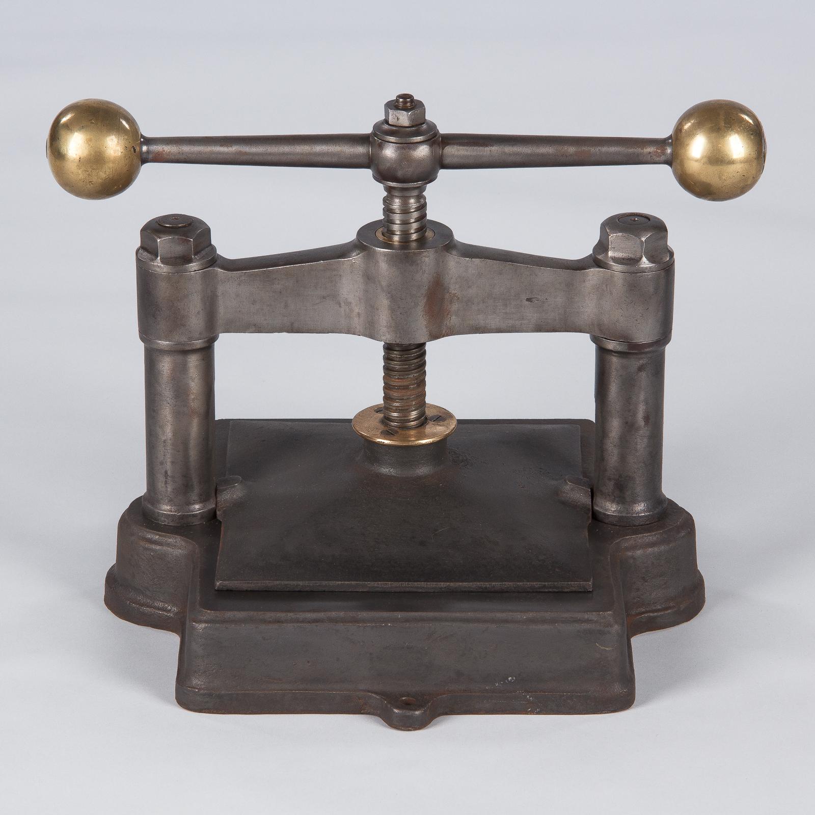 French Cast Iron Book Press, Early 1900s 8