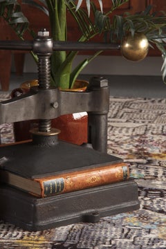 French Cast Iron Book Press, Early 1900s