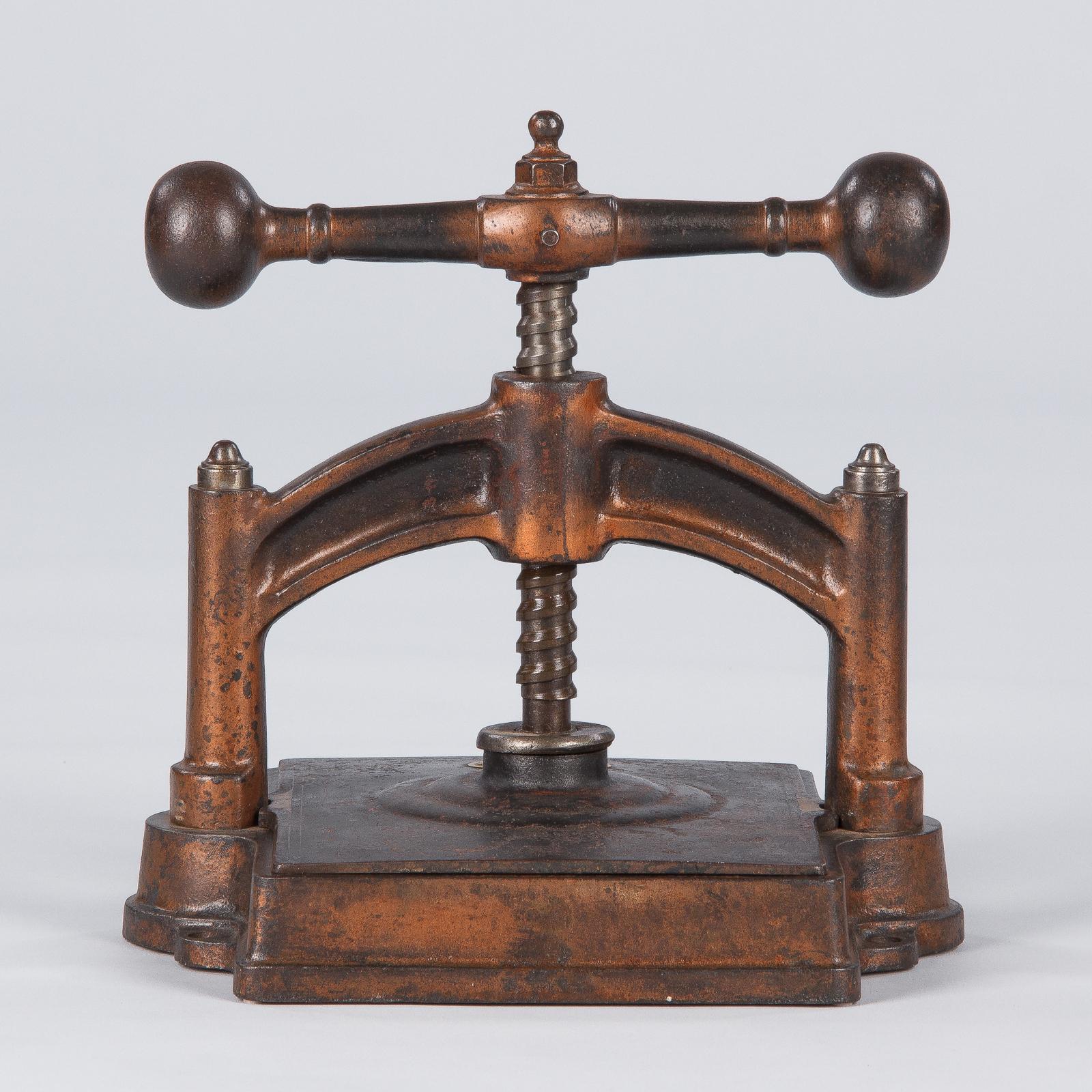 French Cast Iron Book Press, Fortin & Co, Early 1900s 9