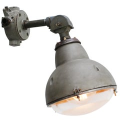 French Cast Iron Clear, Semi Frosted Glass Streetlight by Sammode, France