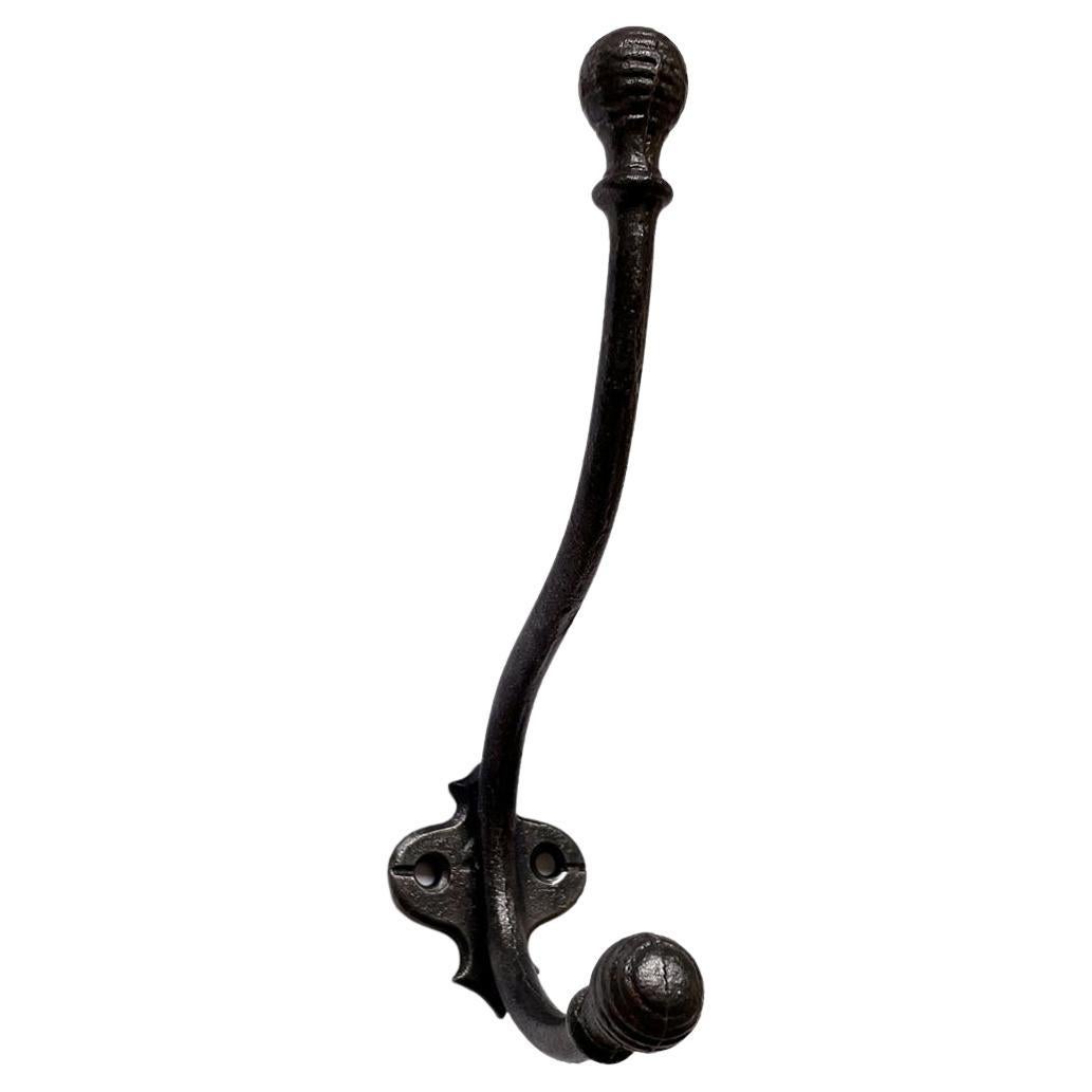 French Cast Iron Double Wall Hook For Sale