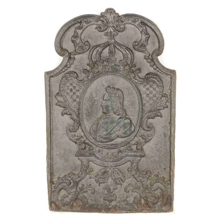 French Cast Iron Fireplace Plaque