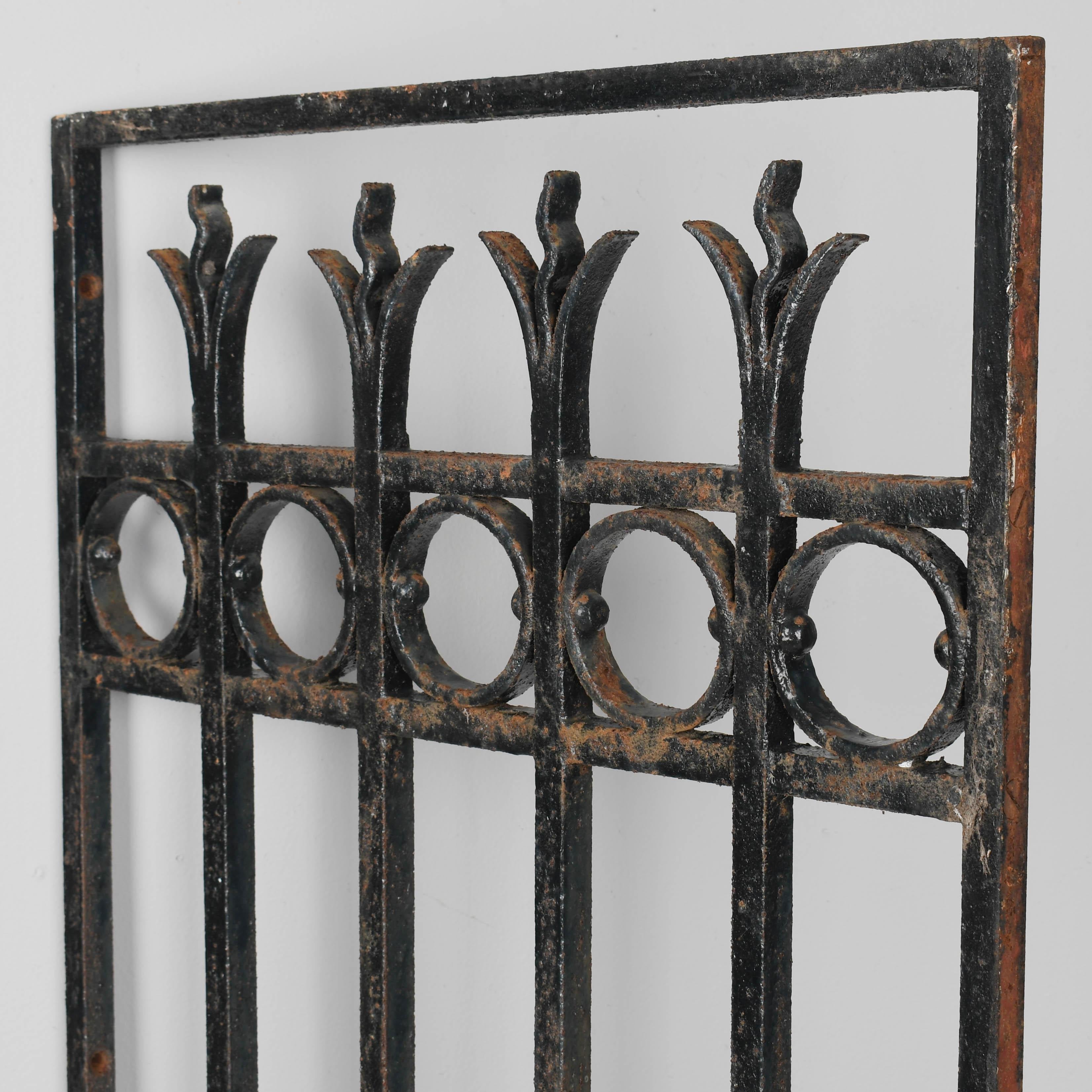 French Cast Iron Garden Grille Pair For Sale 4