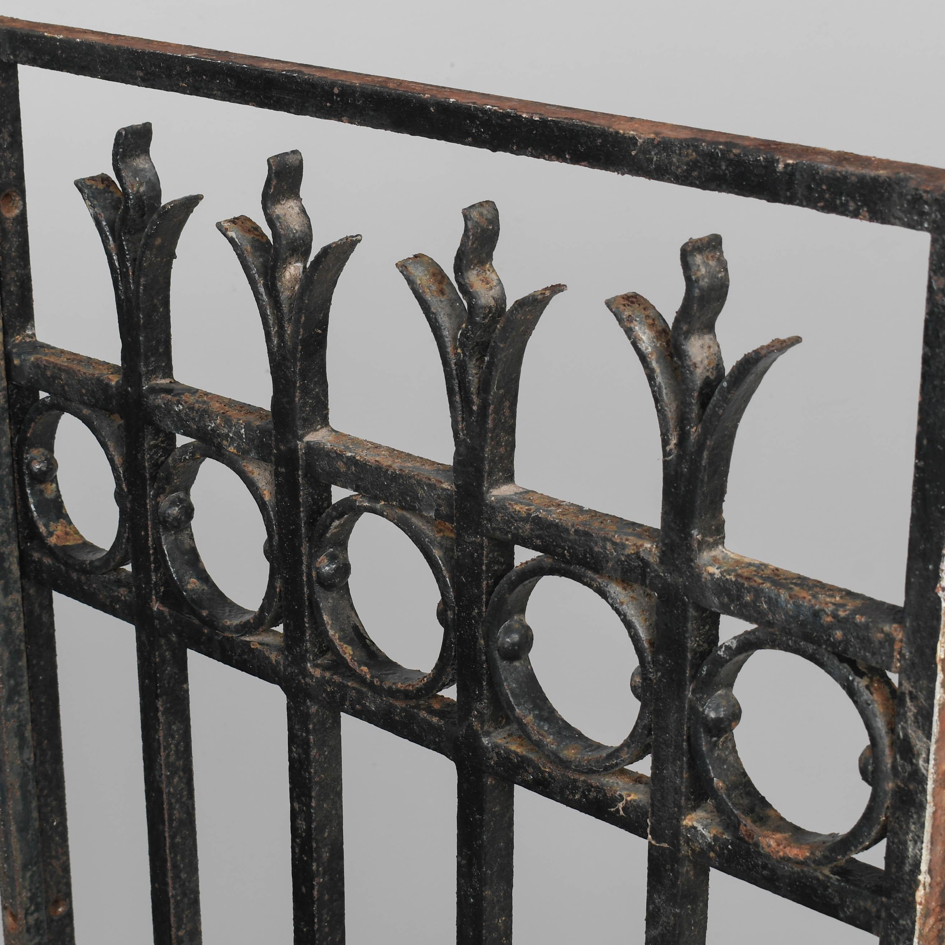 French Cast Iron Garden Grille Pair For Sale 1
