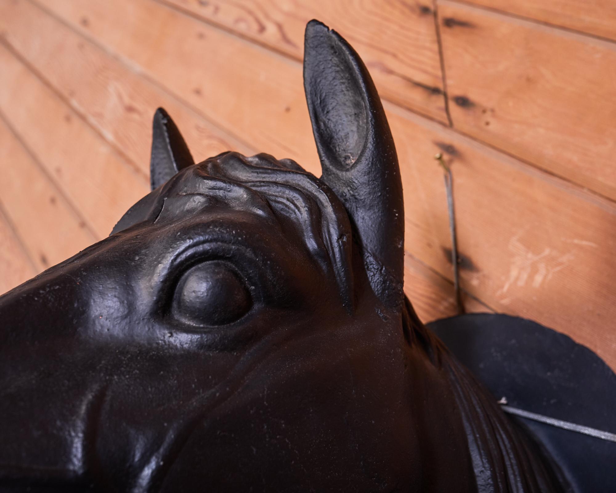 French Cast Iron Horse Head Butcher Shop Trade Sign For Sale 5