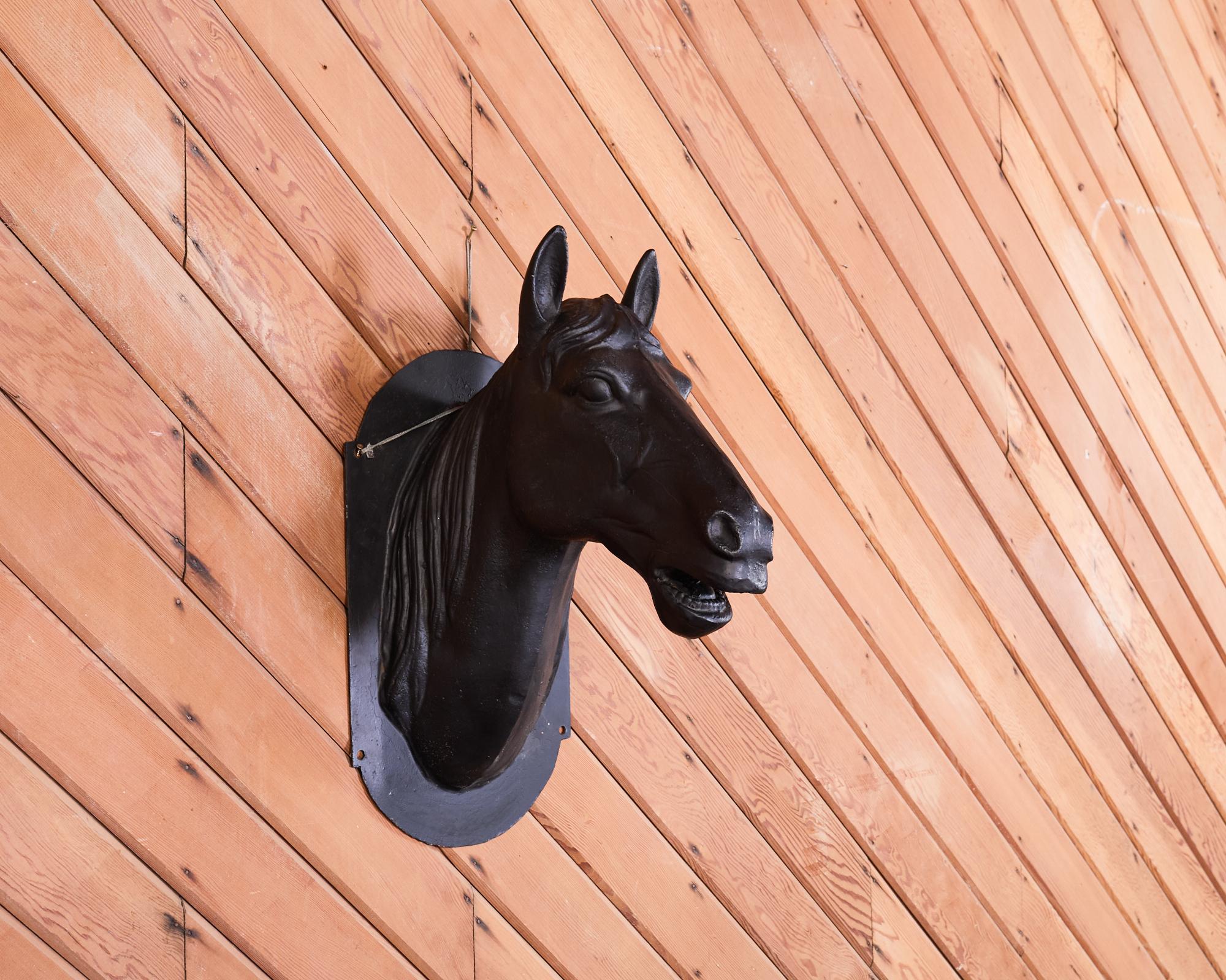 French Cast Iron Horse Head Butcher Shop Trade Sign For Sale 10