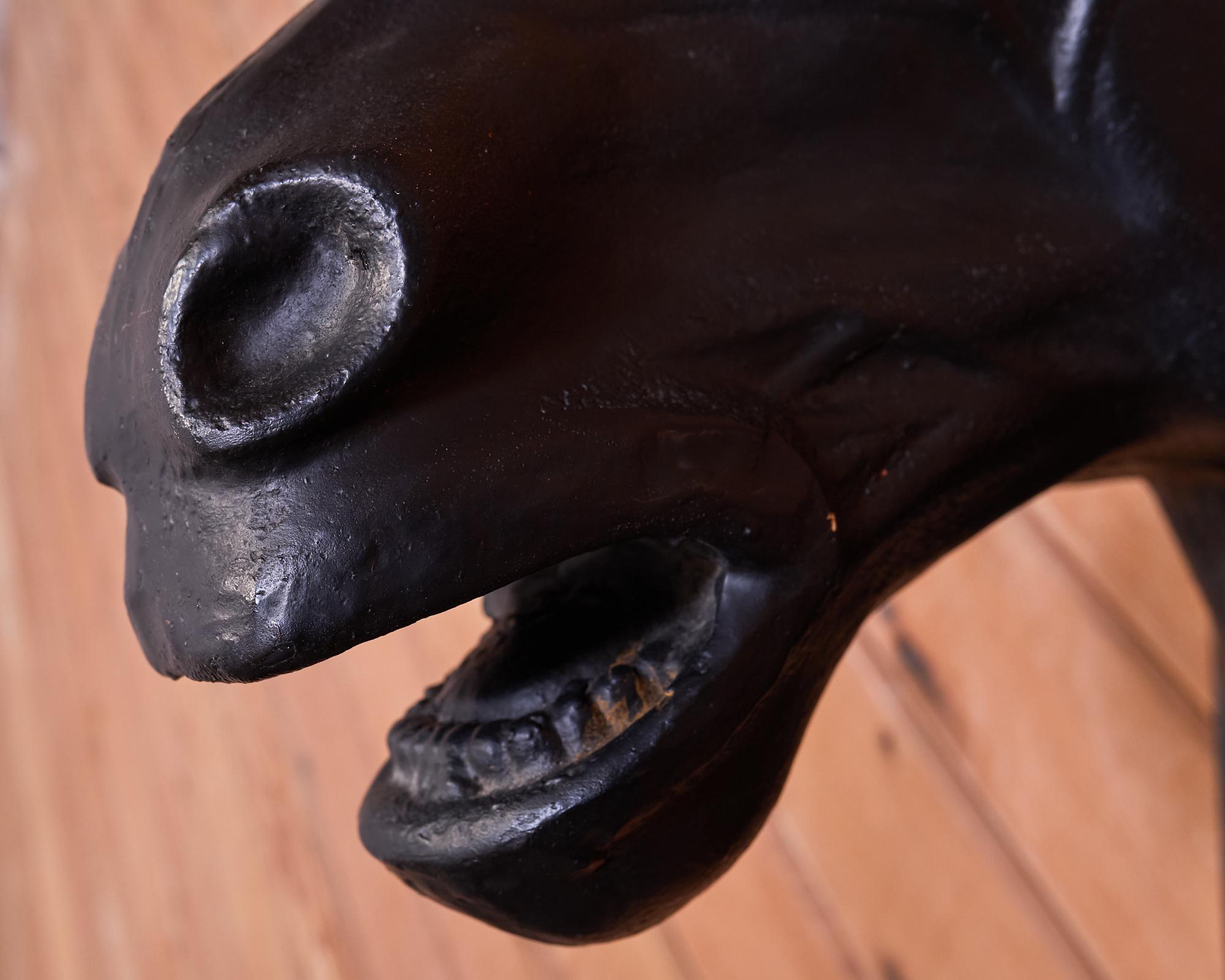 French Cast Iron Horse Head Butcher Shop Trade Sign For Sale 4