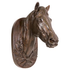 French Cast Iron Horse Head 