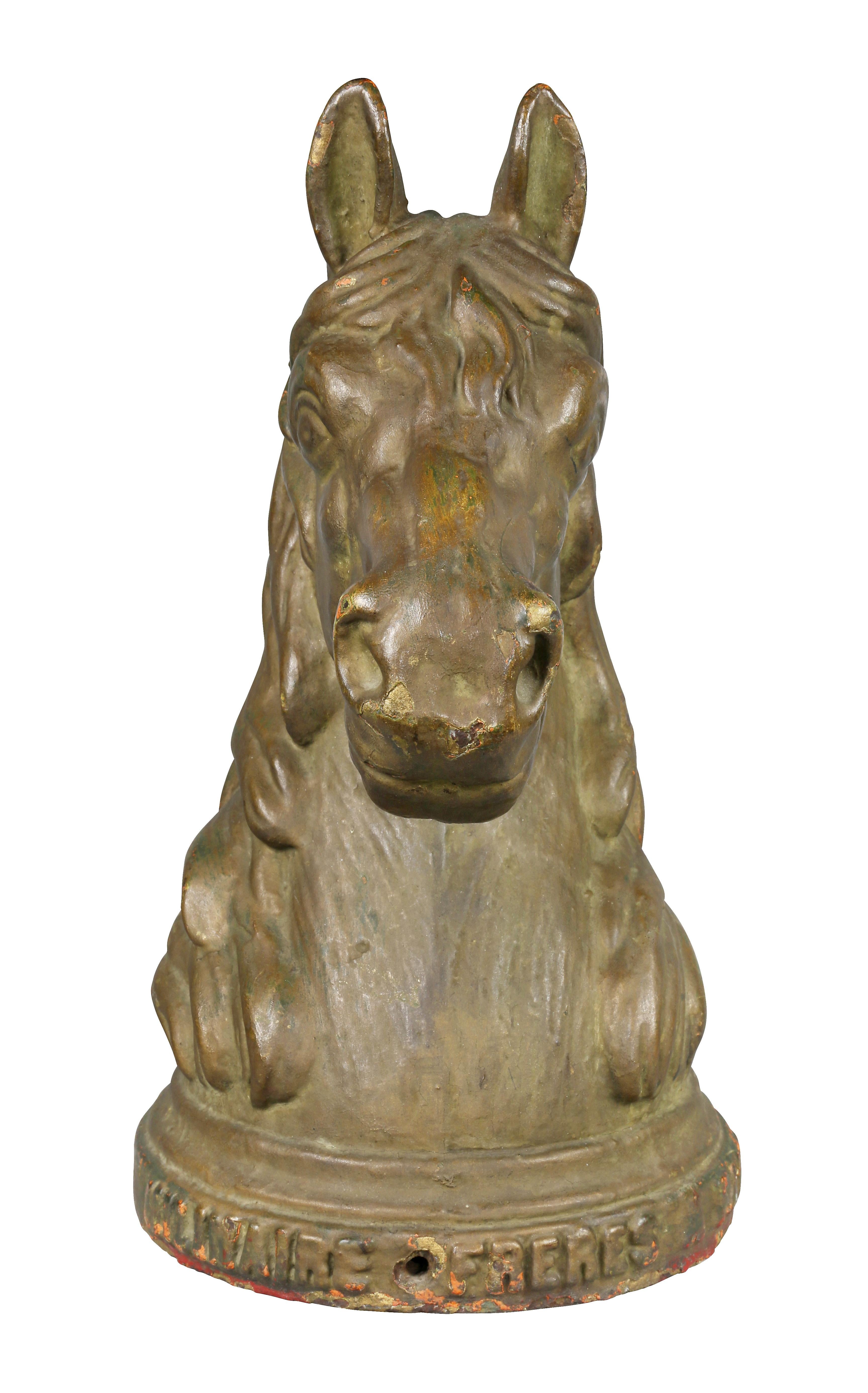 cast iron horse head hitching post for sale