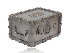 French Cast Iron Safe Strong Box by Bauche
