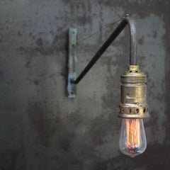 French Cast Iron Wall Lights in Style of Jean Prouvé, Mid-20th Century