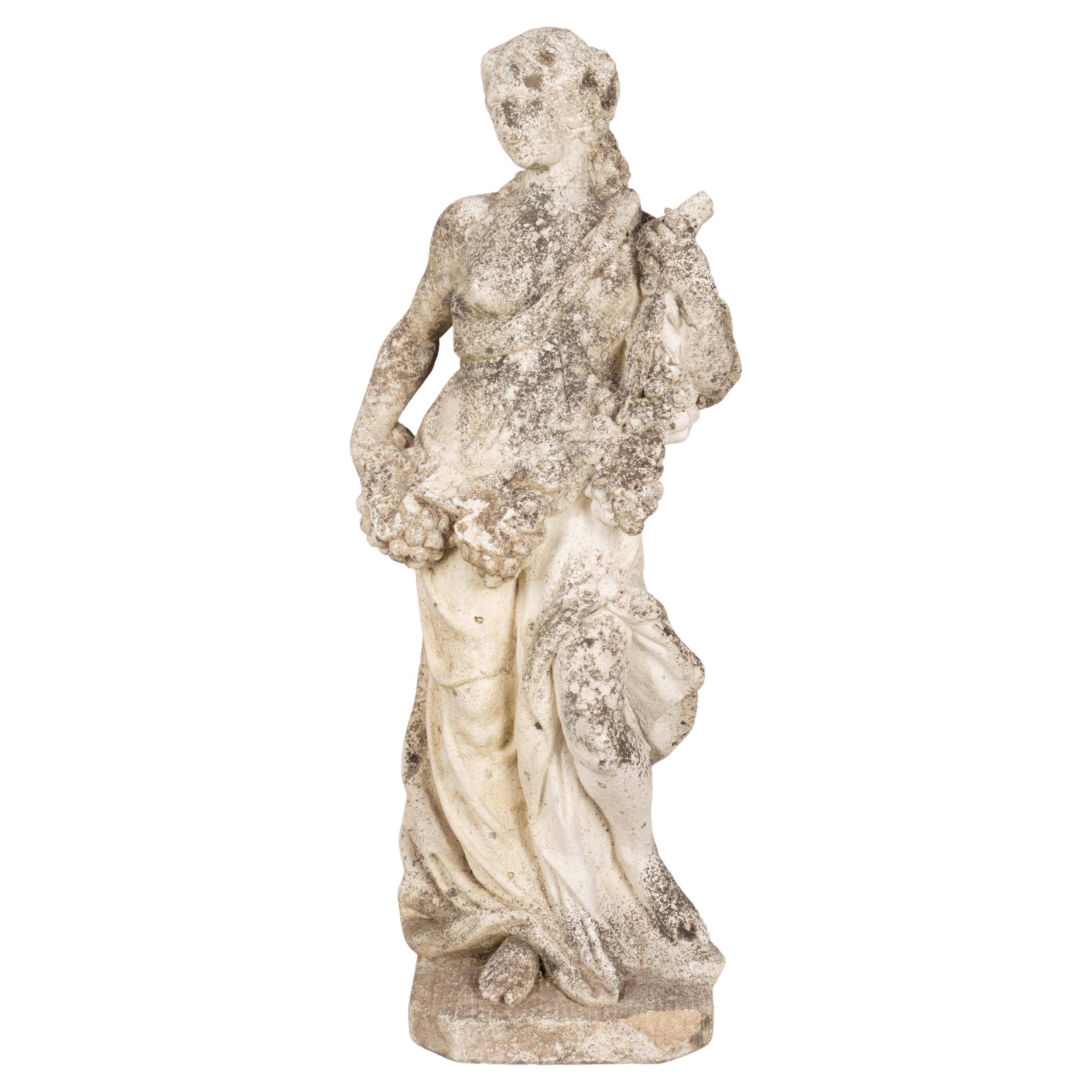 French Cast Stone Garden Statue 