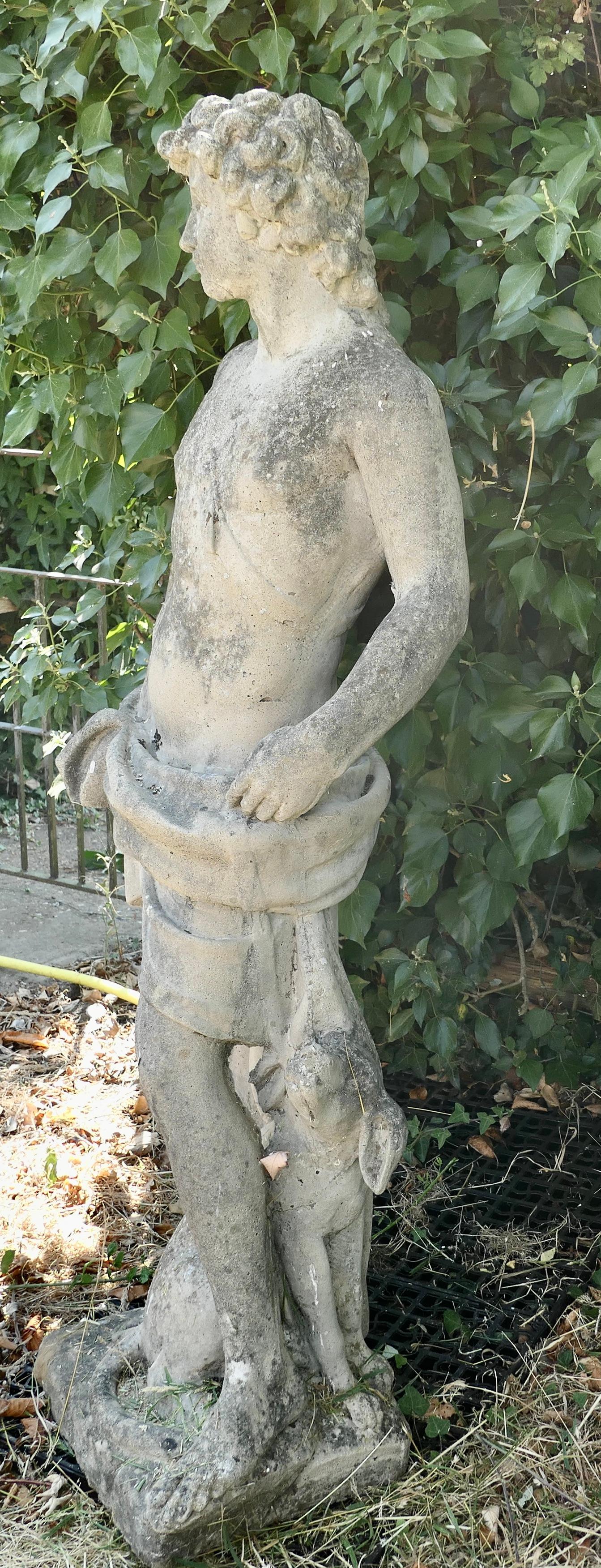 Pierre artificielle Statue d'Apollon en pierre moulée française en vente