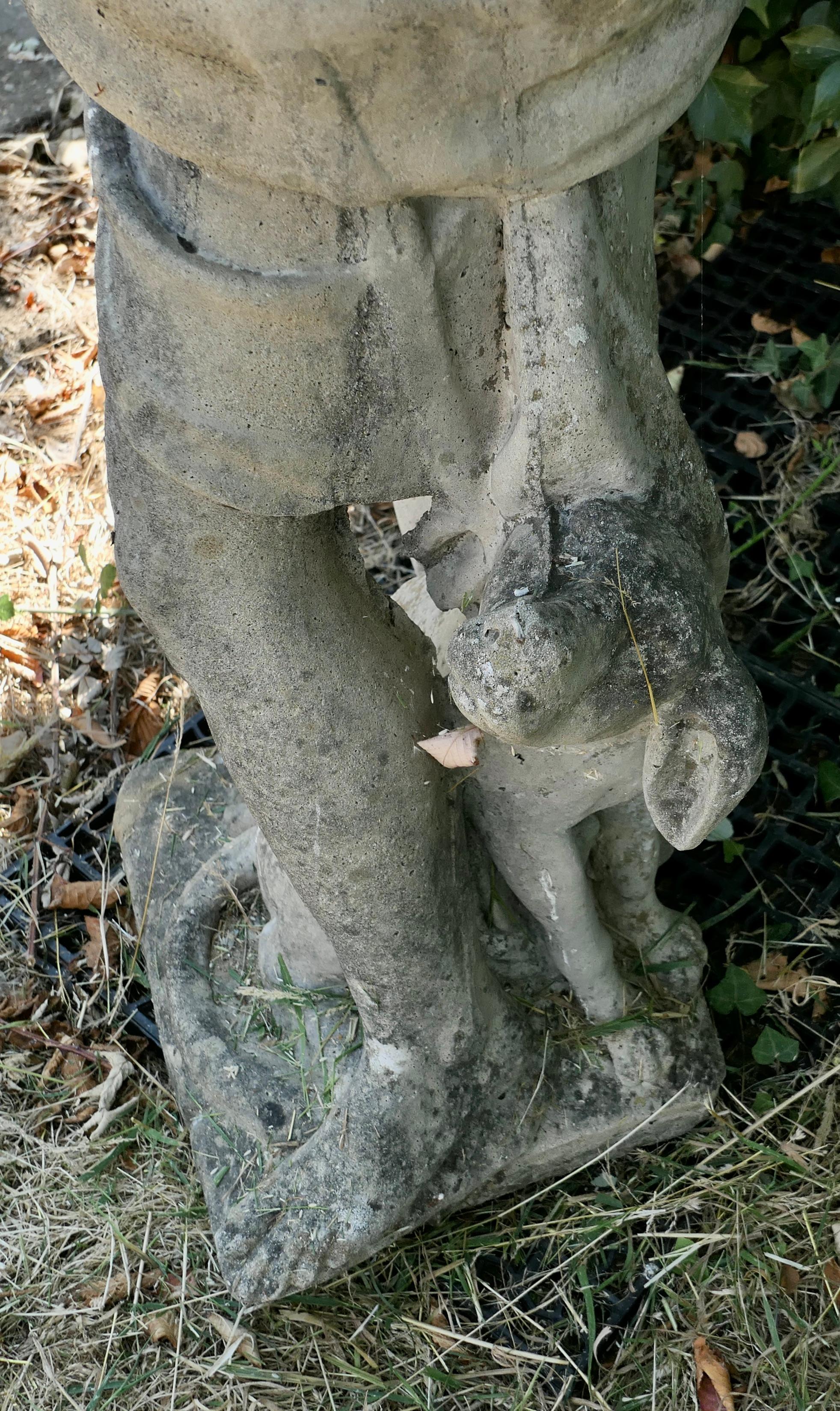 Statue d'Apollon en pierre moulée française en vente 1