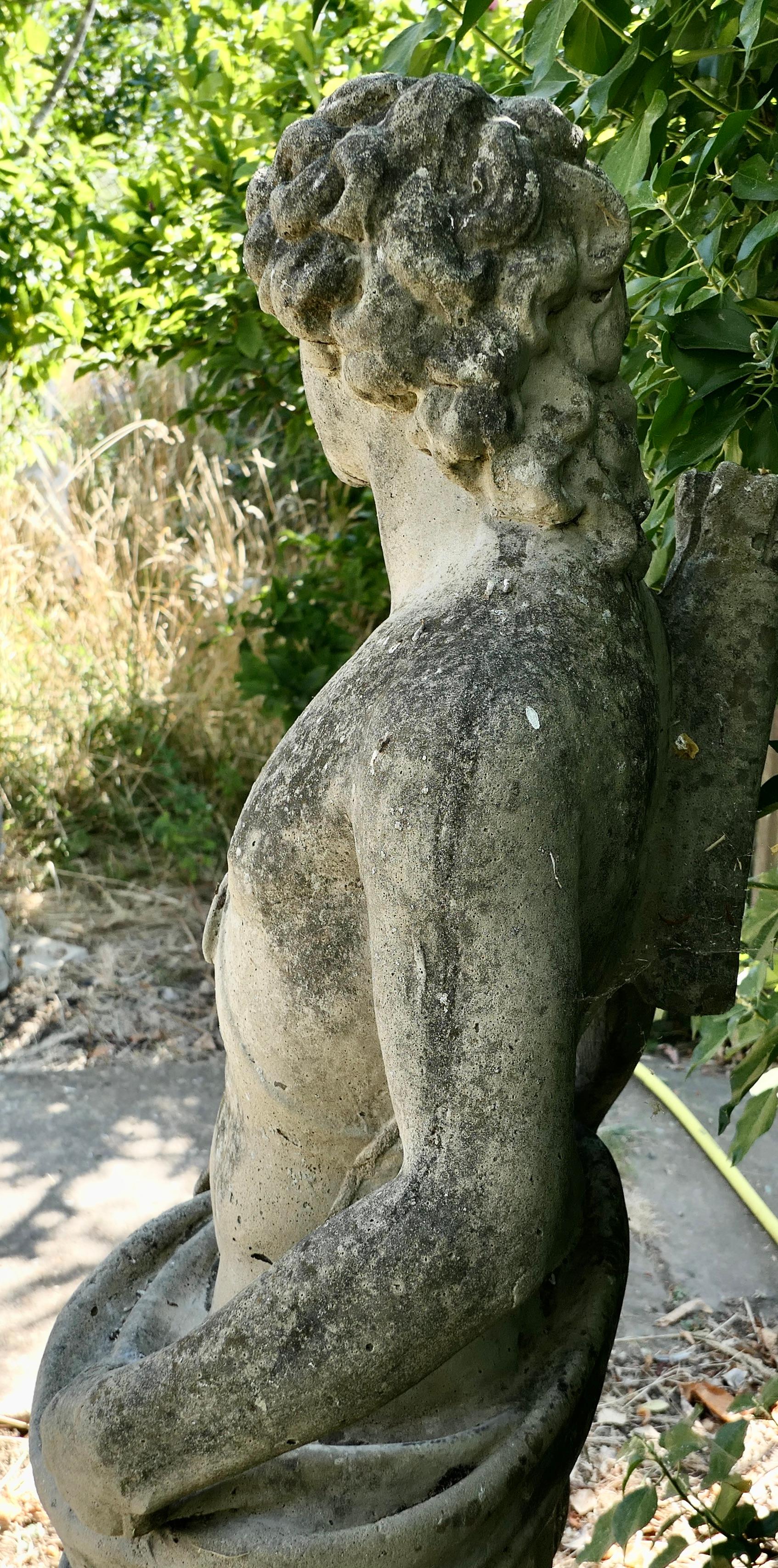 Statue d'Apollon en pierre moulée française en vente 2
