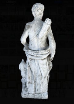 French Cast Stone Statue of Greek God Apollo