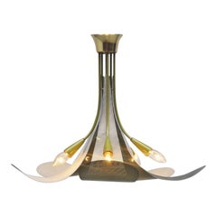 French Ceiling Lamp in the Manner of Matégot, 1950