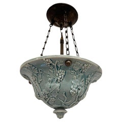 Französisch Celadon Porzellan Leuchte