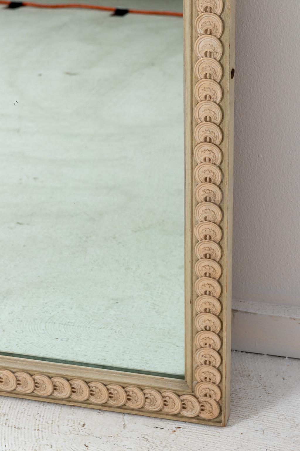 French Celadon Rectangular Mirror 2