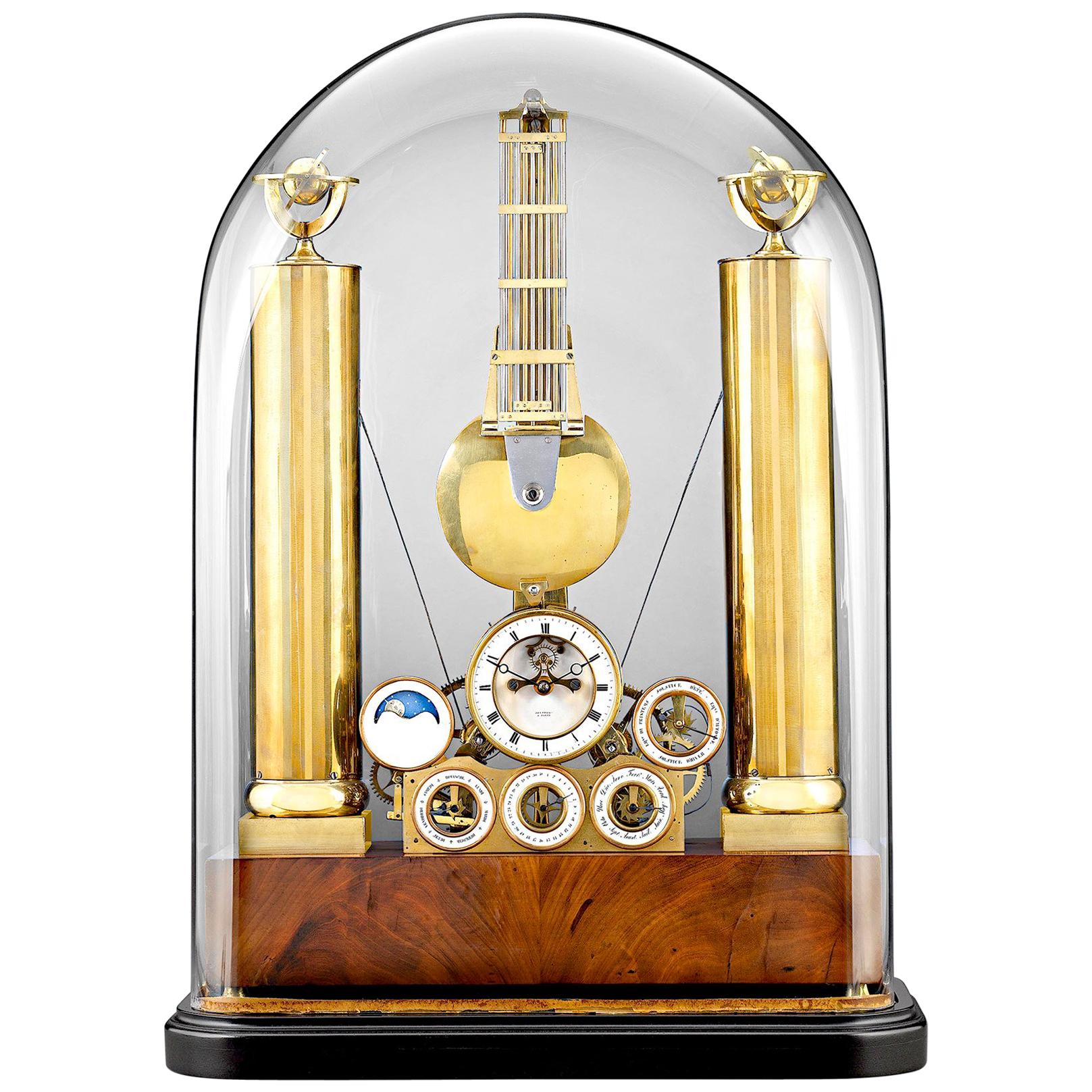 French Celestial Skeleton Clock