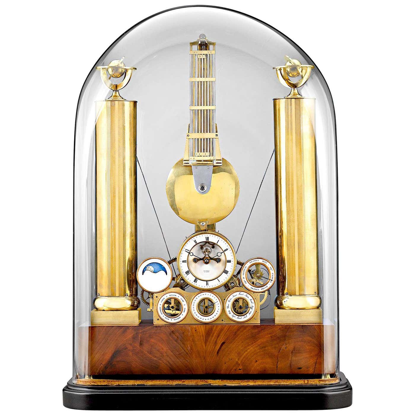 French Celestial Skeleton Clock at 1stDibs | french skeleton