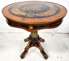 French Center Table Accent Lamp Louis XV Ormolu Mounts