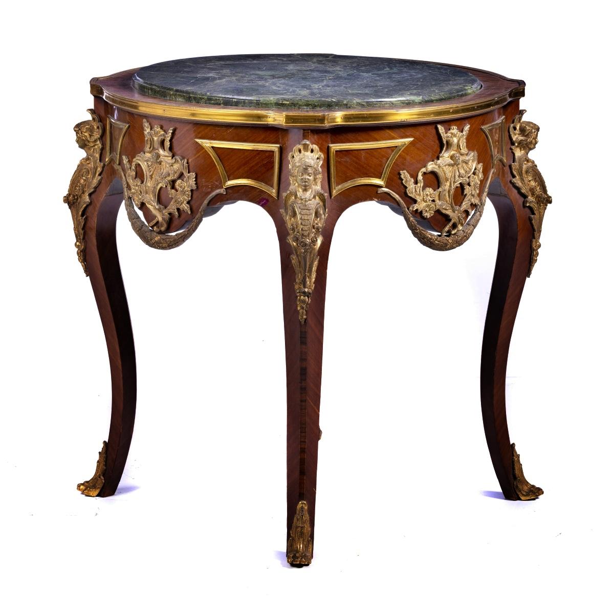 Bronze French Center Table Napoleon III 19th Century For Sale